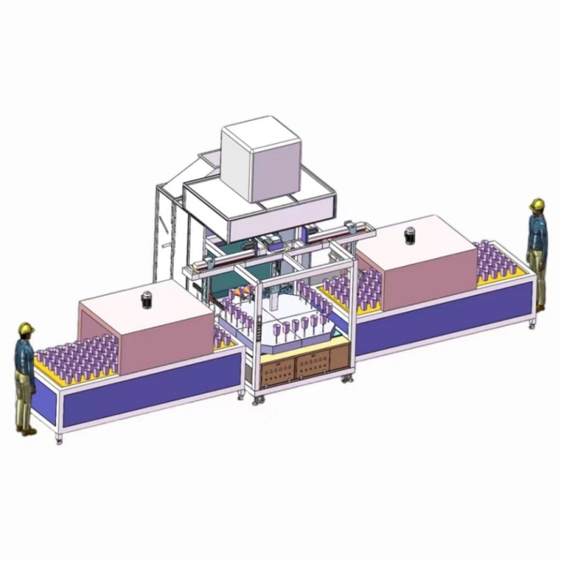 Spraying Production Line with Automatic Loading and Unloading
