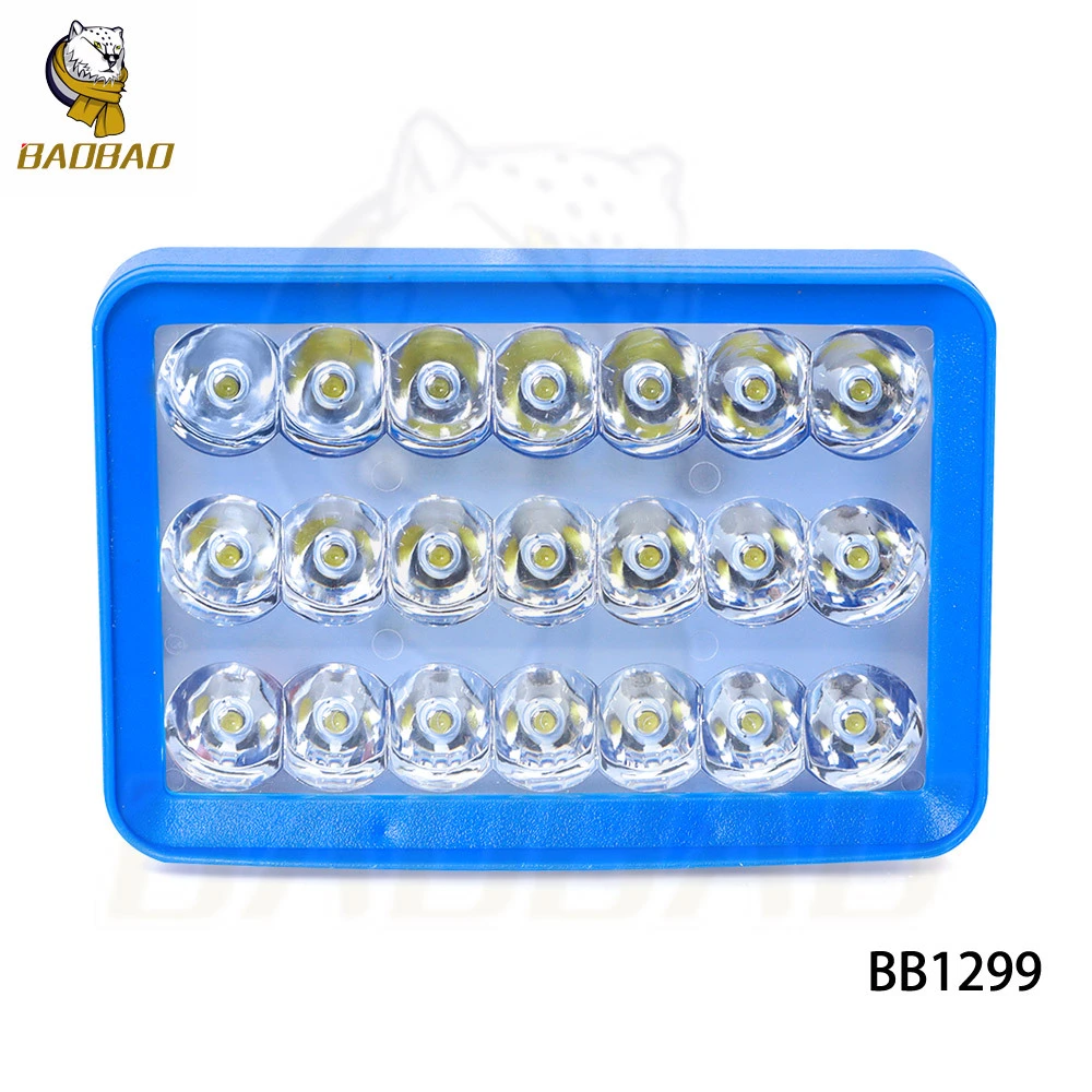 BAOBAO BB1299 21LED الأبيض دراجة نارية رئيس ضوء الأضواء دراجة نارية المصباح محرك القيادة ضوء العمل 1