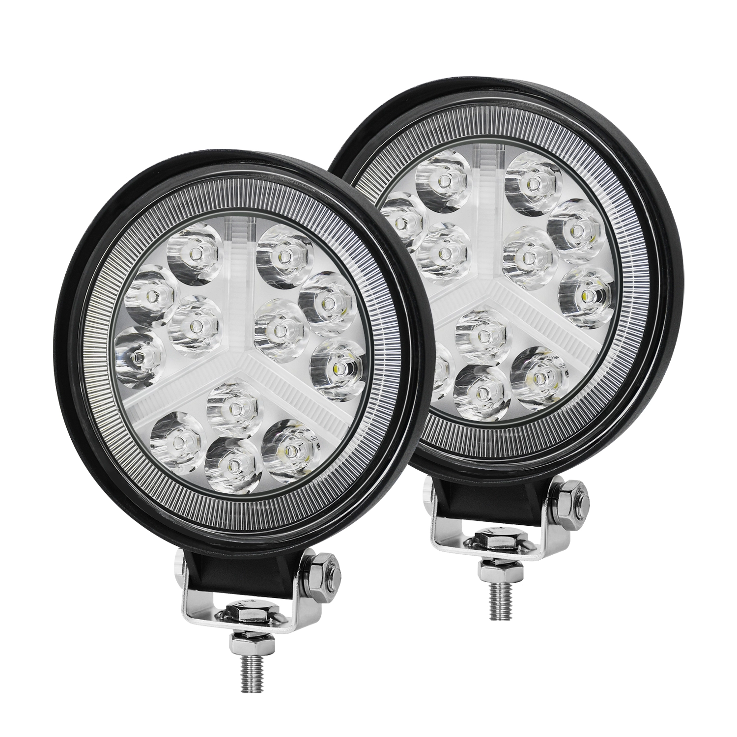 BAOBAO  BB631 4 Inch 12 Beam Off-Road Headlight Work Light 1