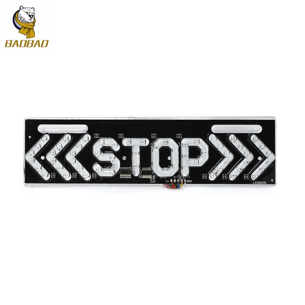BAOBAO Luces de matrícula LED para motocicleta Luces traseras modificadas Ghost Fire BB619 1