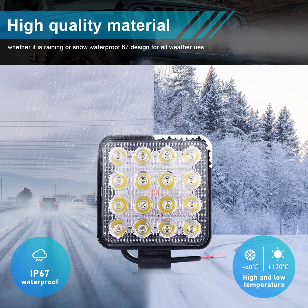 BAOBAO BB047 16 LED Luz de trabajo LED 12V-80V Alto rendimiento 1