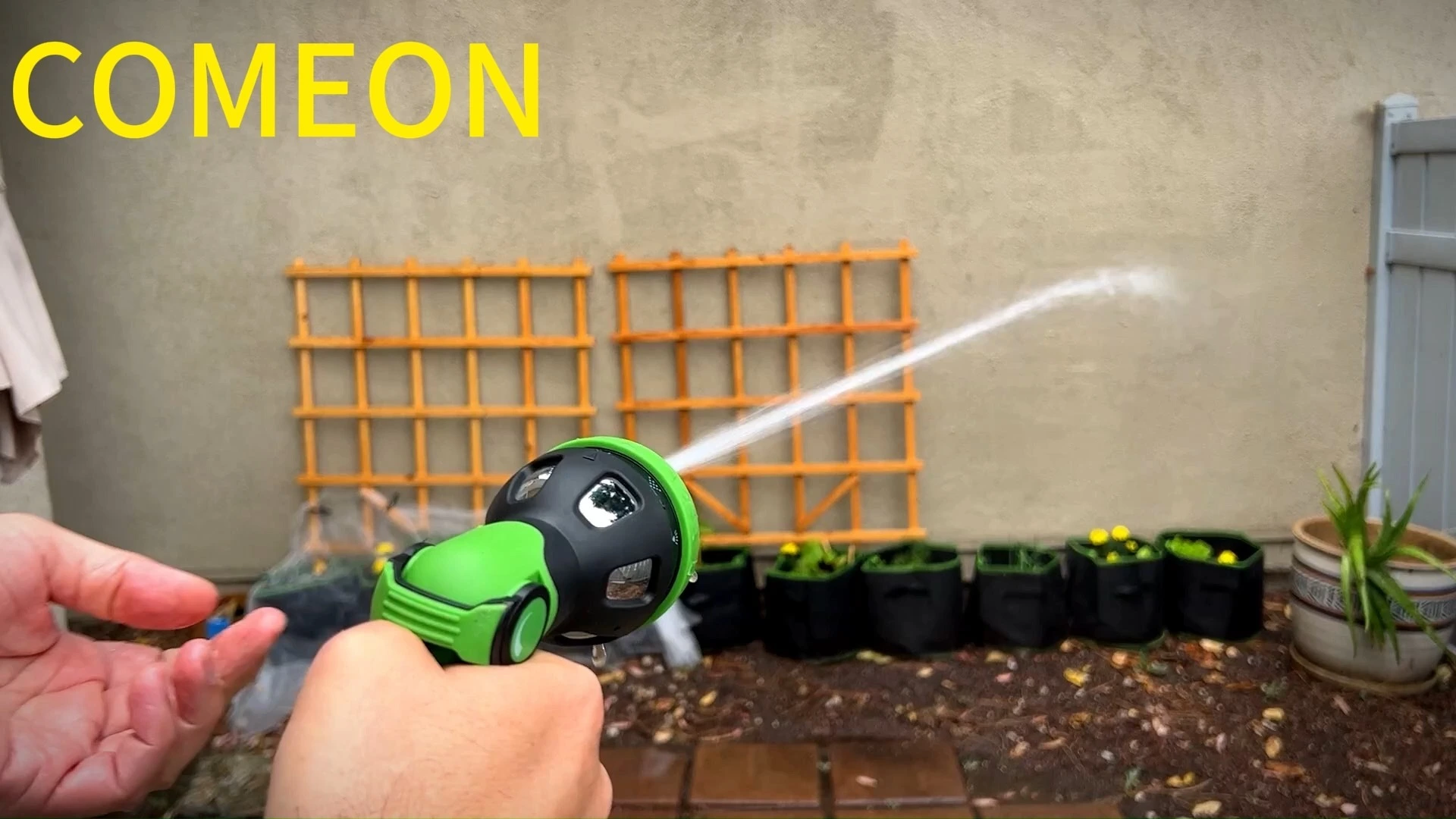 Multifunctional 8-Pattern High Pressure Garden Hose Nozzle Ergonomic Green Water Gun for Car Washing Lawn Watering and Pet Cleaning Durable ABS Construction 1