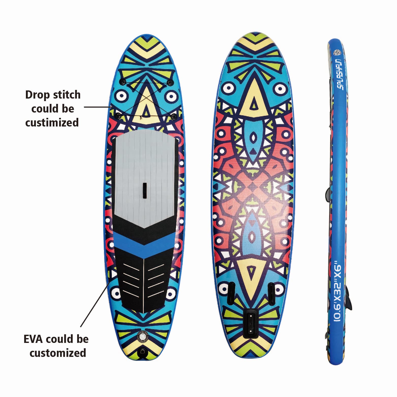 Aufblasbares Stand-Up-Paddle-Board in OEM-Farbe Summer Lake River 6