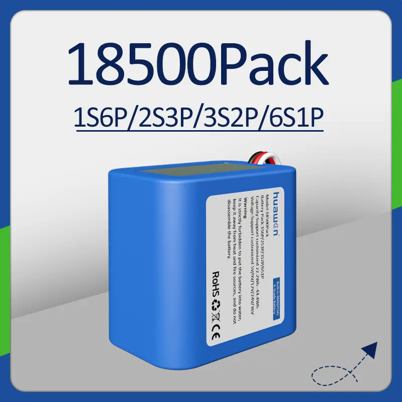 Литий-ионный аккумулятор 1S6P 2S3P 3S2P 6S1P 18500 на заказ 1