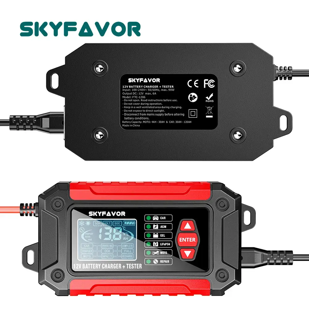 Car Battery Charger Jump Starter - - SKYFAVOR-1 3
