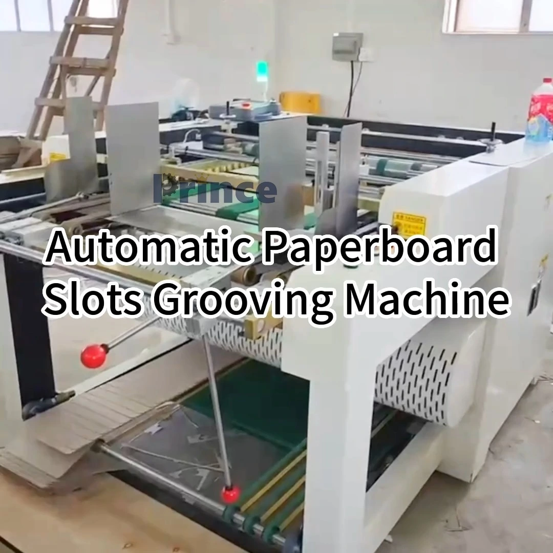 Automatic Paperboard V Slotting Grooving Machine for Rigid Box 1
