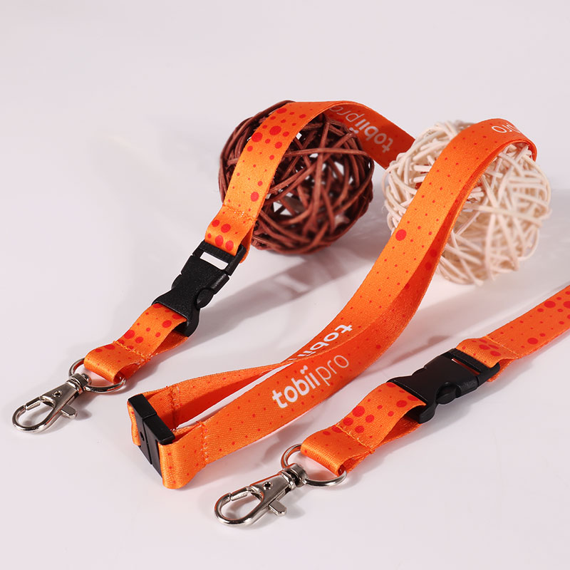 Brugerdefineret Billig Promotion Polyester Lanyard med logo trykt med ID-kortholder 6
