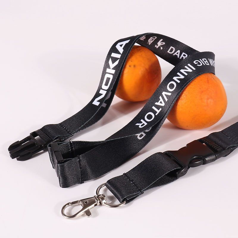 Tilpas Logo Polyester Lanyard Breakaway Neck Lanyard med ID-kortholder 8