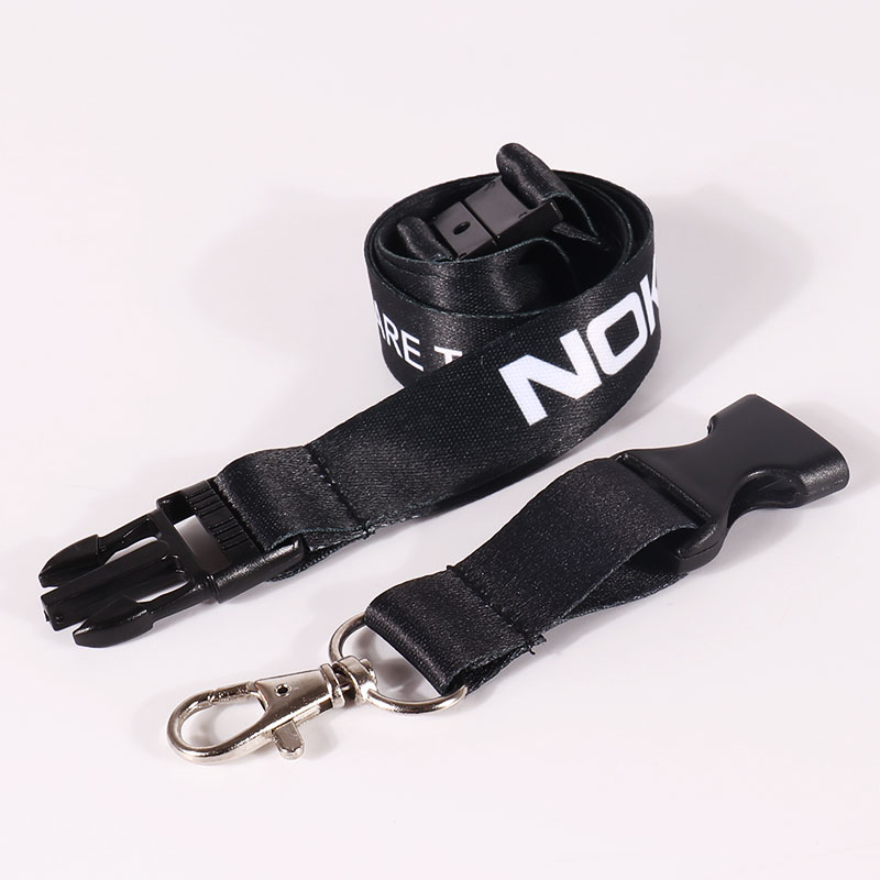 Tilpas Logo Polyester Lanyard Breakaway Neck Lanyard med ID-kortholder 7