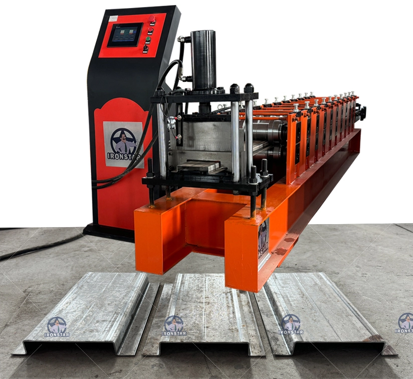 IRONSTAR hat channel roll forming machine in Russia 1