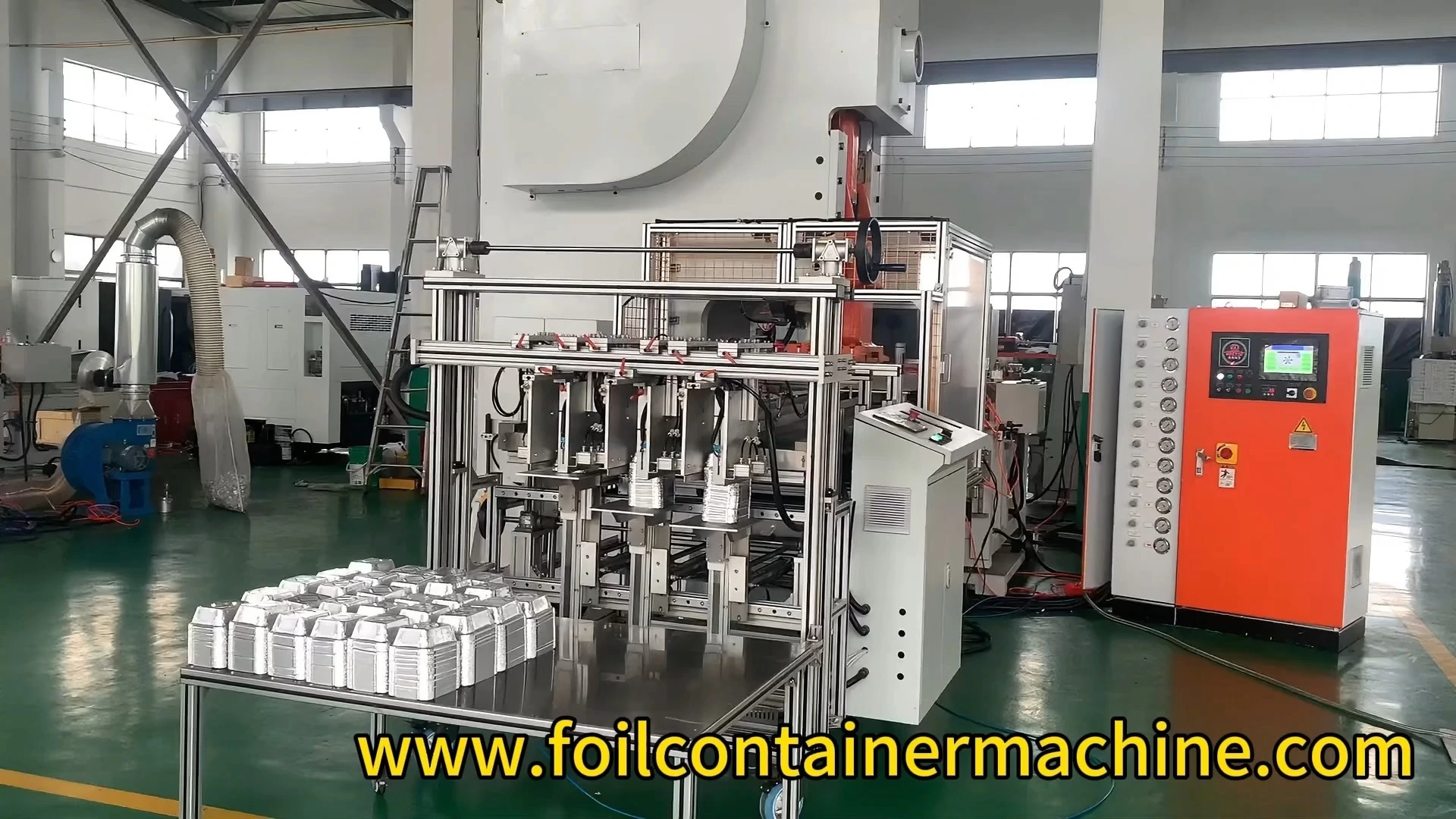 One Out Four Customized Design Wrinkle Wall Acceptable Aluminium Foil Containers Making Machine Container Mould For Food Packing 1