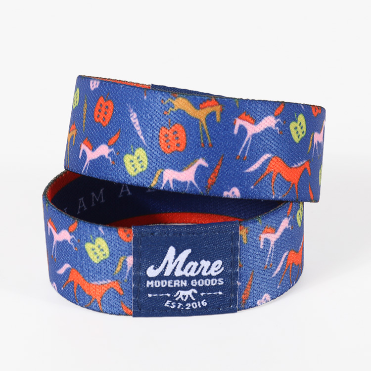Hot sales Custom Polyester printing Stretchable fabric wristbands Party Wrist Band 2
