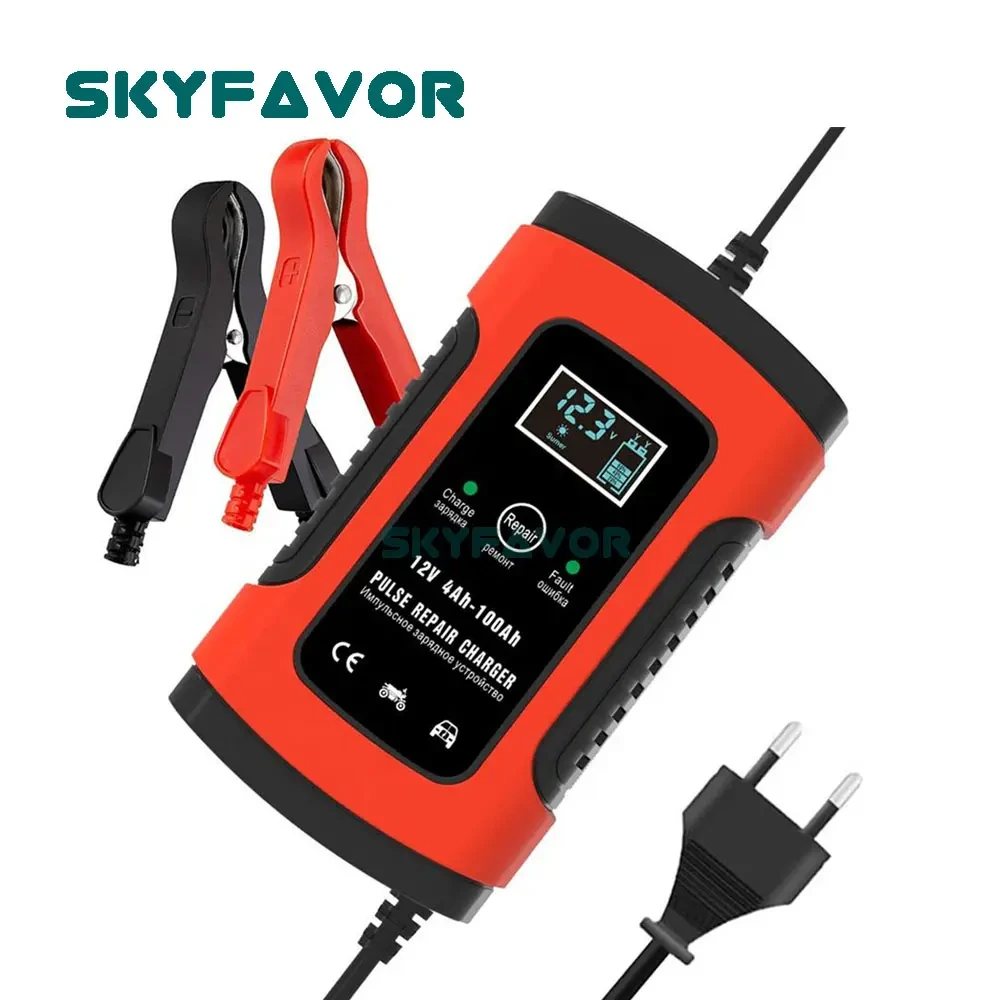 Cargador de batería de plomo y ácido, 12v, 5a, 12 voltios, 5 amperios, gel de ciclo profundo, brazo agm, reparación automática de pulso, carga de batería, precio de fábrica 1