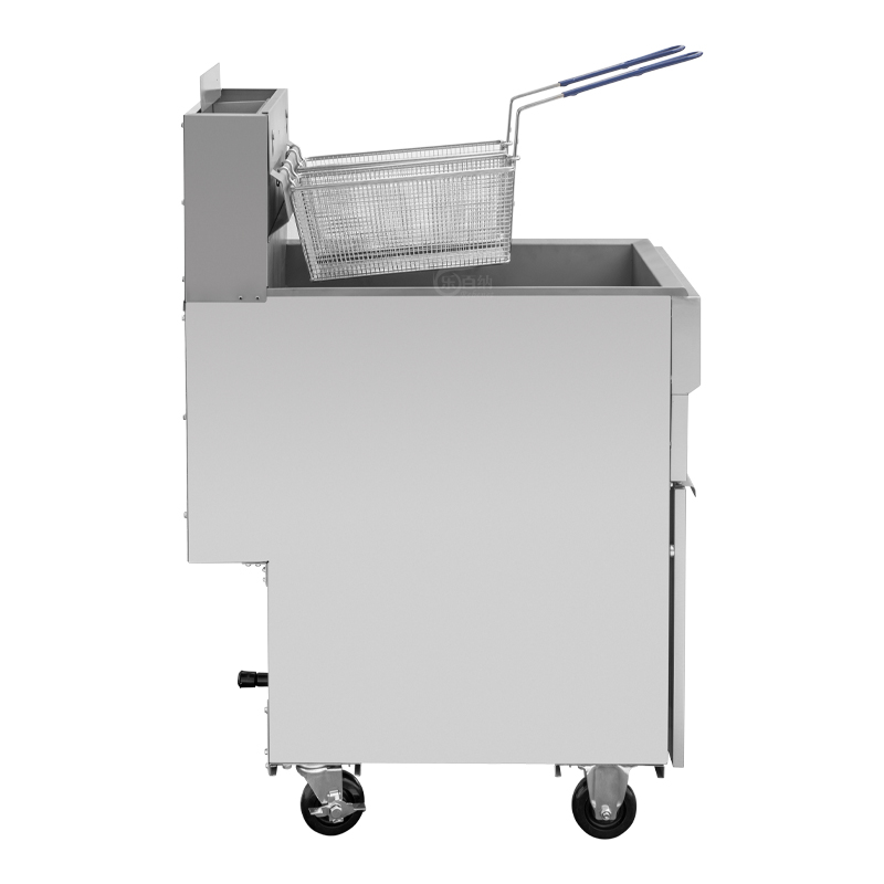 Freidora profunda comercial de 3 tubos de quemador con Caster- 23L, 90,000Btu/HR (GF90) 6
