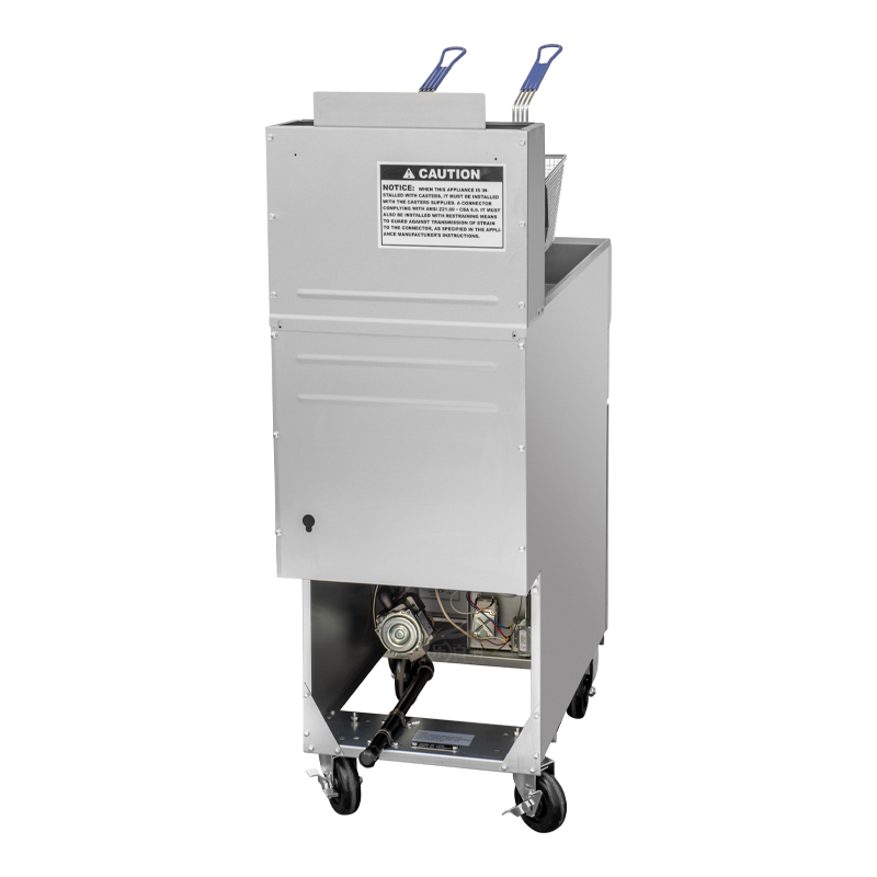 Freidora profunda comercial de 3 tubos de quemador con Caster- 23L, 90,000Btu/HR (GF90) 7