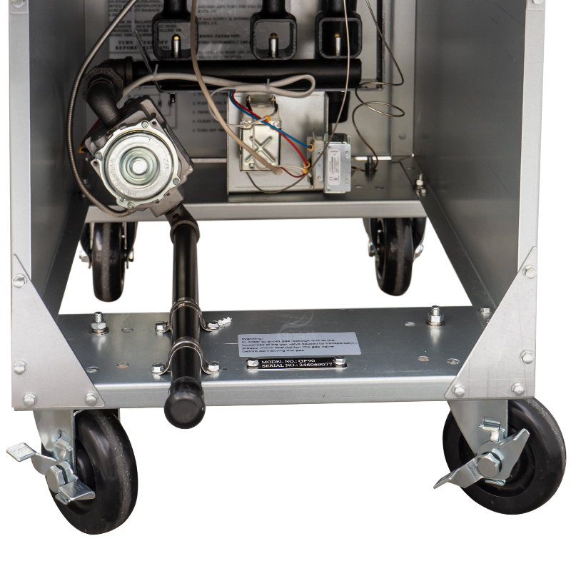 Freidora profunda comercial de 3 tubos de quemador con Caster- 23L, 90,000Btu/HR (GF90) 5