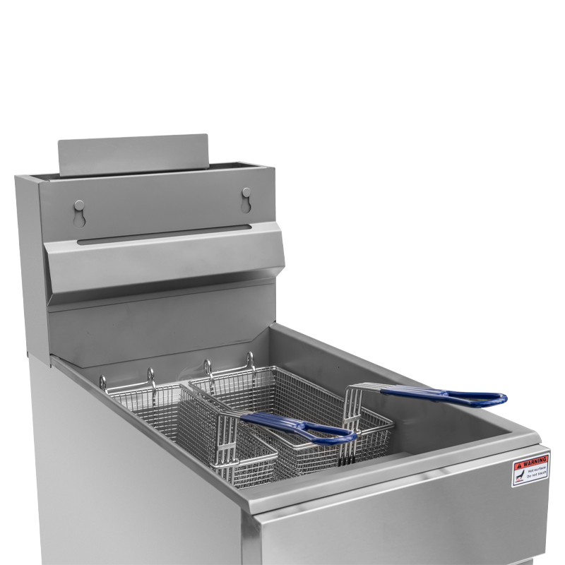 Freidora profunda comercial de 3 tubos de quemador con Caster- 23L, 90,000Btu/HR (GF90) 4