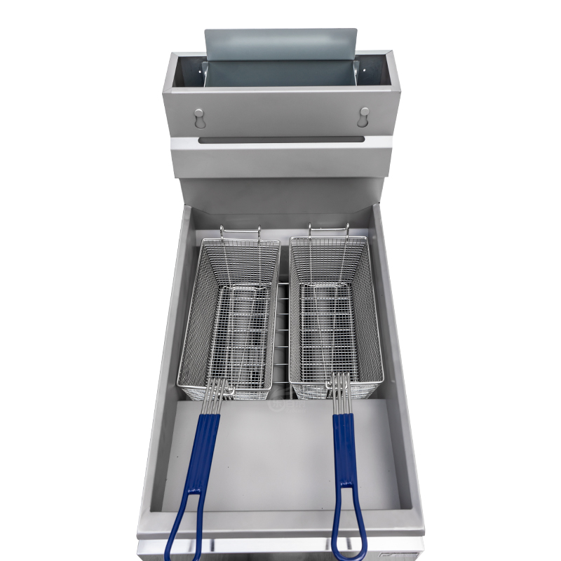 Freidora a gas comercial Energy Star con 3 tubos, 70 000 BTU (F3E) 4