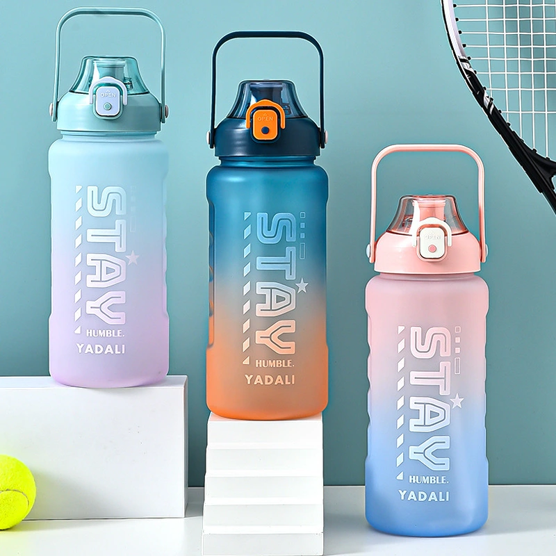 Sportowa butelka na wodę KingLine 2000ml plastikowa butelka do fitnessu 1