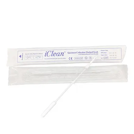 20 Tamponi Nasali Monouso Con Punta In Nylon - Per Campioni Orofaringei - Sterilizzati Con Ossido Di Etilene - Foto 6