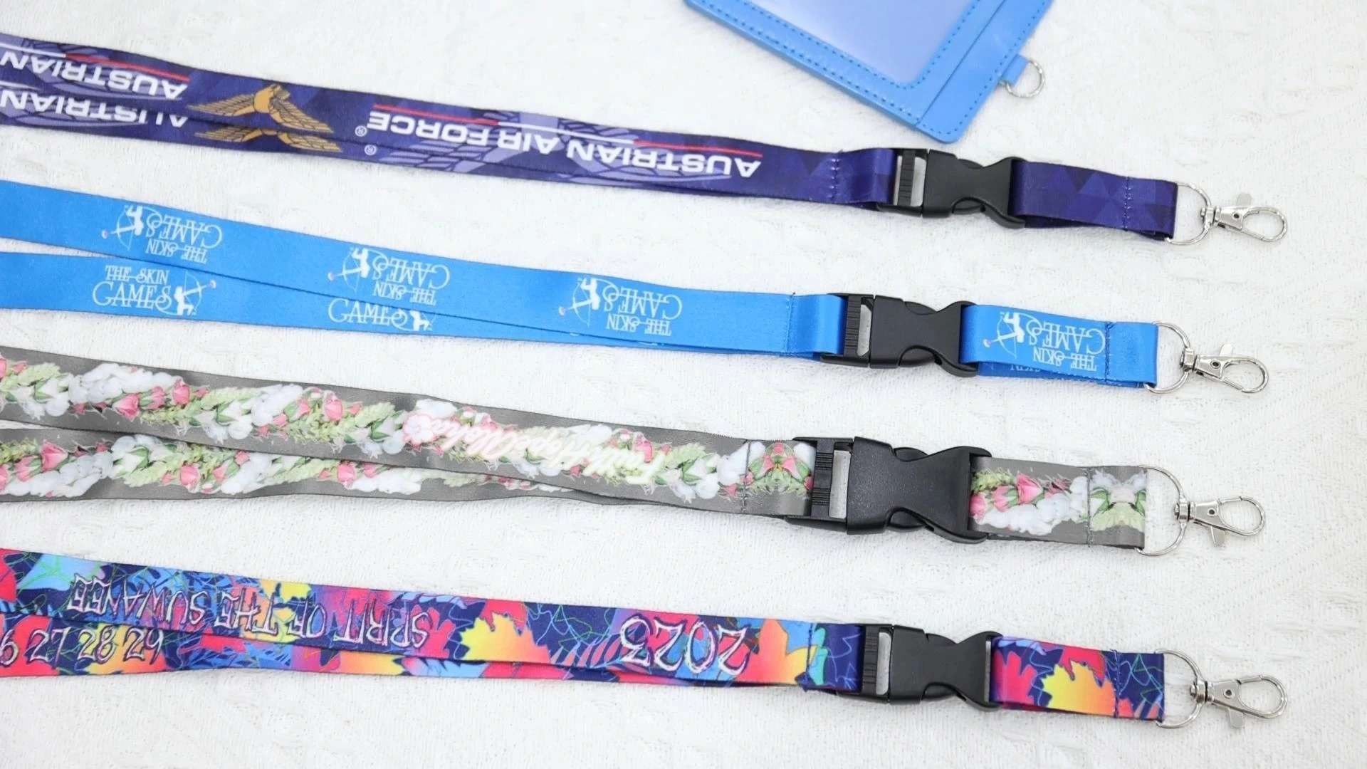 Salgsfremmende sublimering Lanyard Custom Color Satin Lanyard for tenåring 1
