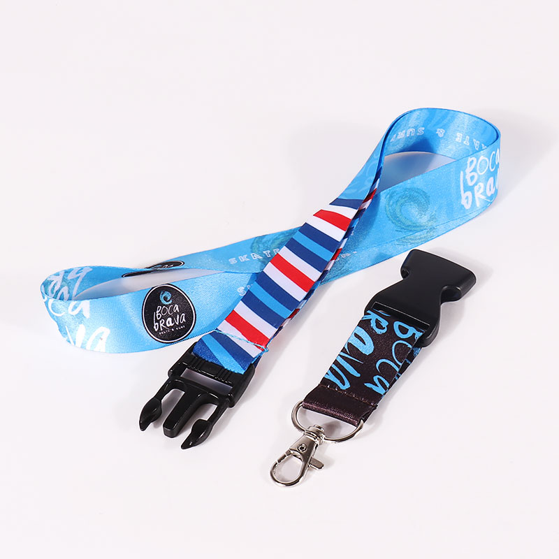 Lovecolour Personalized Long Polyester Lanyard Custom With Safety ID Badge Holder Lanyard 10