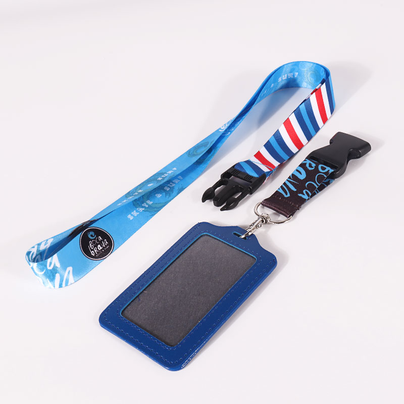 Lovecolour Personalized Long Polyester Lanyard Custom With Safety ID Badge Holder Lanyard 8