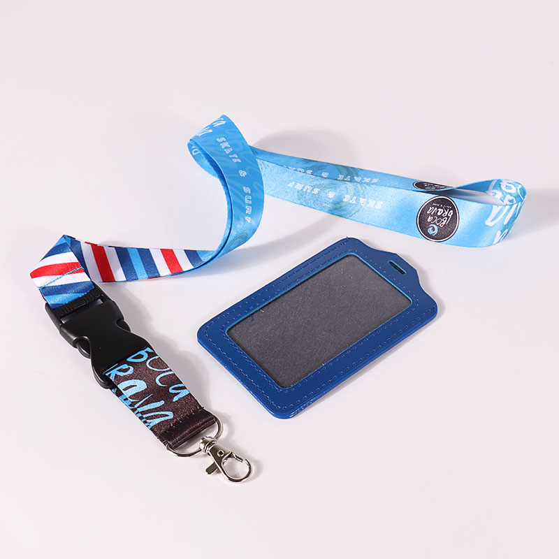 Lovecolour Personalized Long Polyester Lanyard Custom With Safety ID Badge Holder Lanyard 7