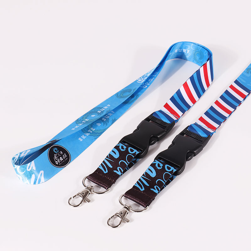 Lovecolour Personalized Long Polyester Lanyard Custom With Safety ID Badge Holder Lanyard 6