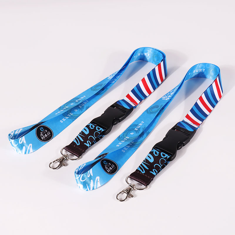 Lovecolour Personalized Long Polyester Lanyard Custom With Safety ID Badge Holder Lanyard 5