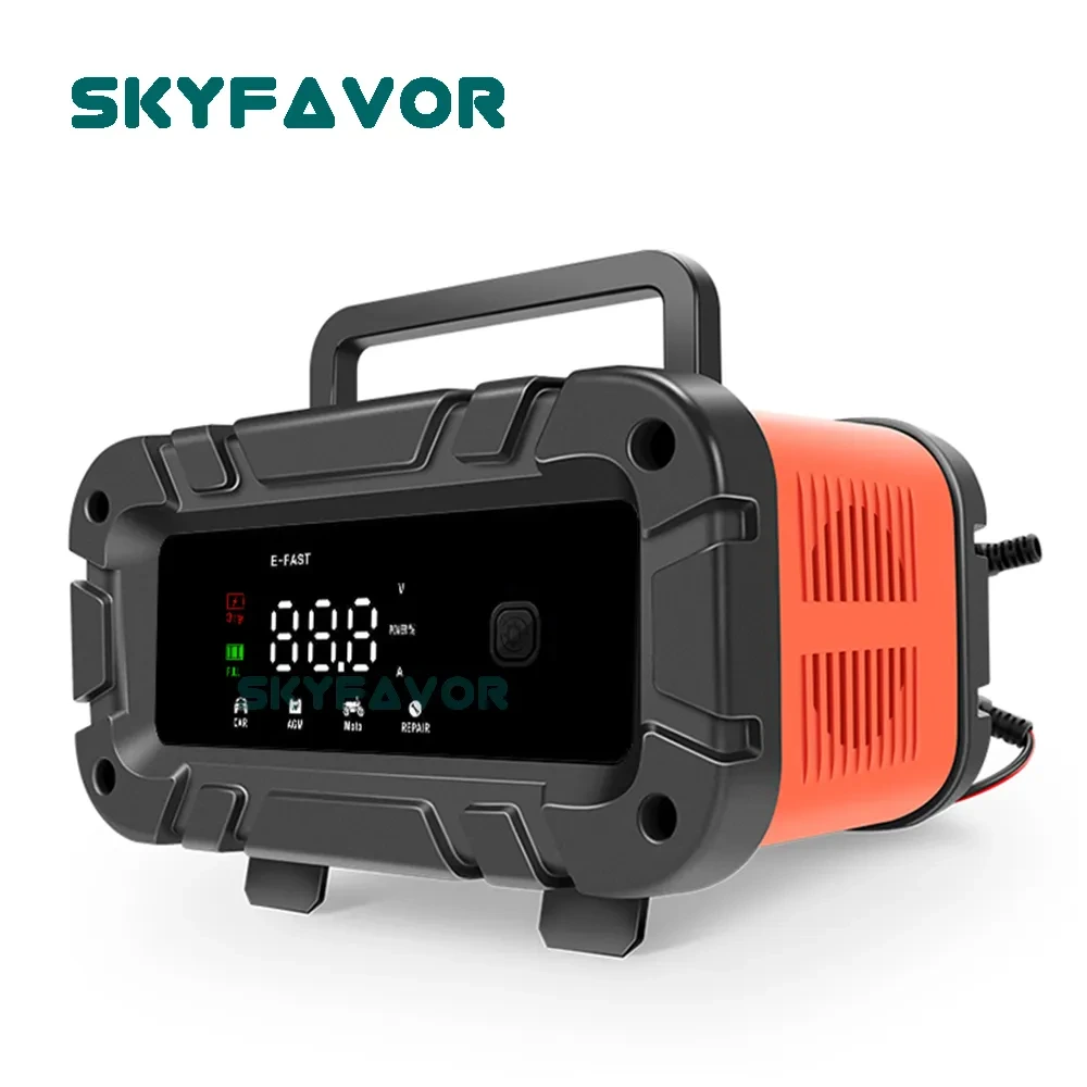 Wysokiej jakości ładowarka samochodowa 12 V 12 V 6A z pełnym zatrzymaniem automatyczna 12 V 6 amp do pojazdów ciężarowych o dużej ładowności motocyklowa ładowarka samochodowa 1