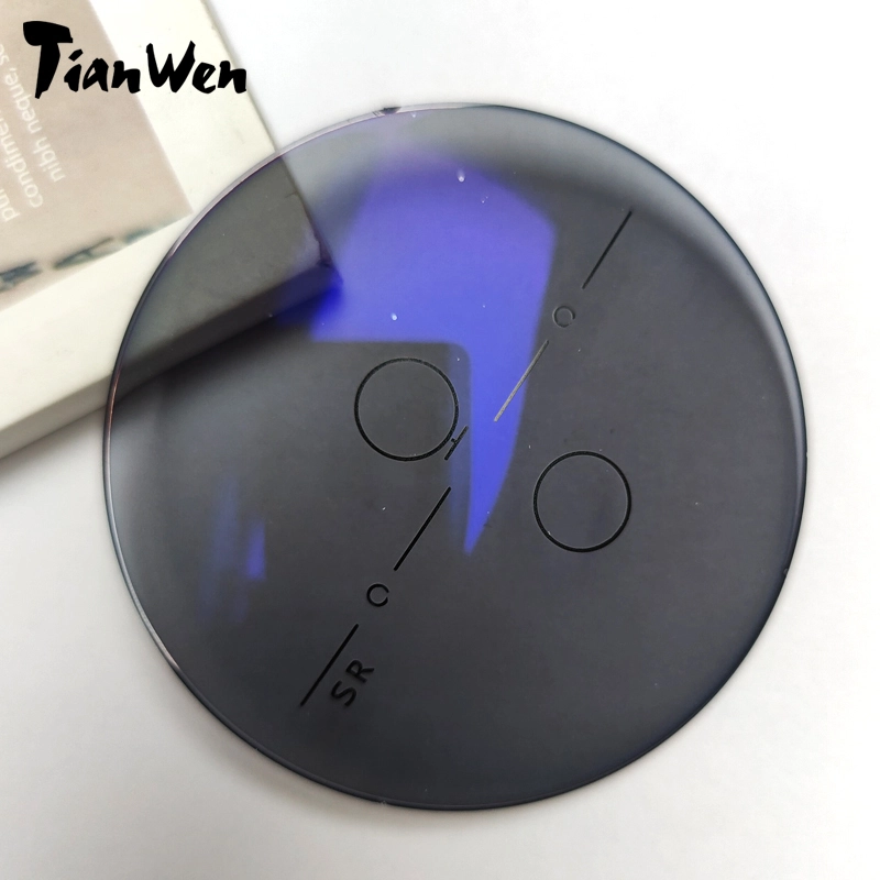 Index 1.56 Progressive Photochromic Blue Block HMC Lenses 1