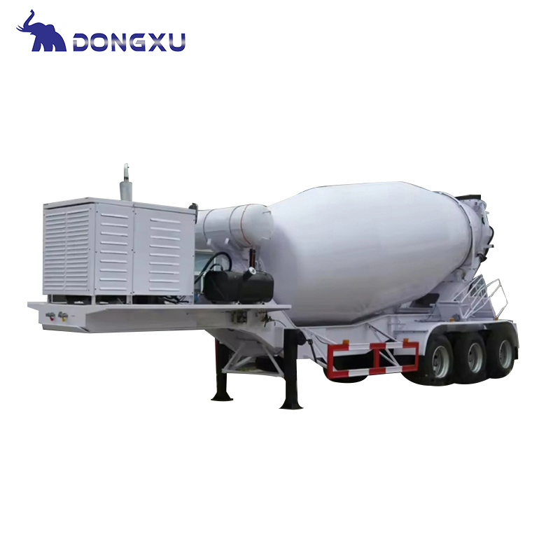 Concrete Mixer Semi Trailer for Construction Industry 6