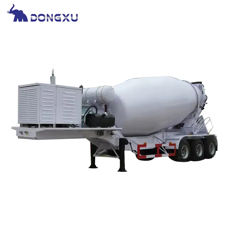 Creativeflatbed Tractor Trailer for Sand & Coal Customized Concrete Mix 6