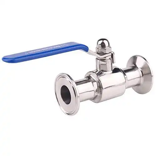 Válvula de esfera sanitária com três braçadeiras HY PN16 2 unidades 1