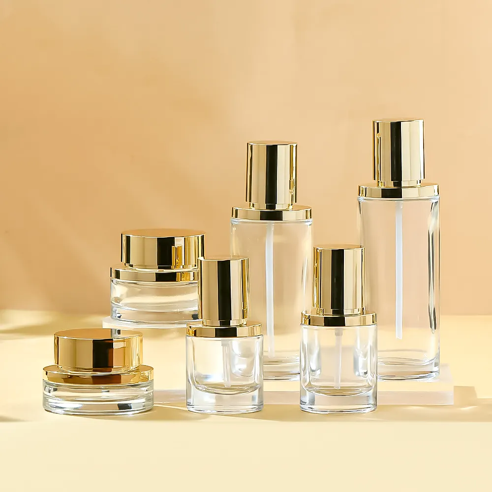 Square Glass Cosmetic Bottle by JXPACK 4