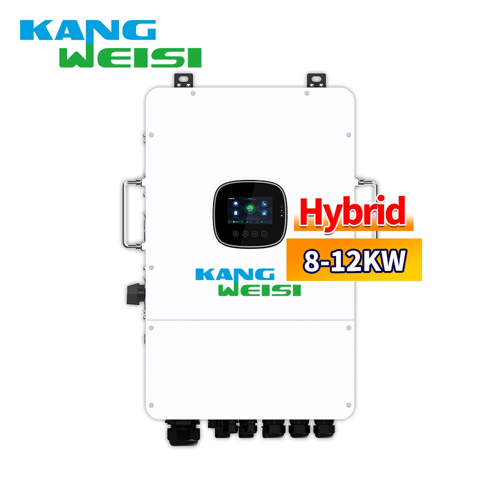 Kangweisi on off grid inverter single phase solar inverter 8kva photovoltaic hybrid energy storage inverter 10kw12kw IP65 1
