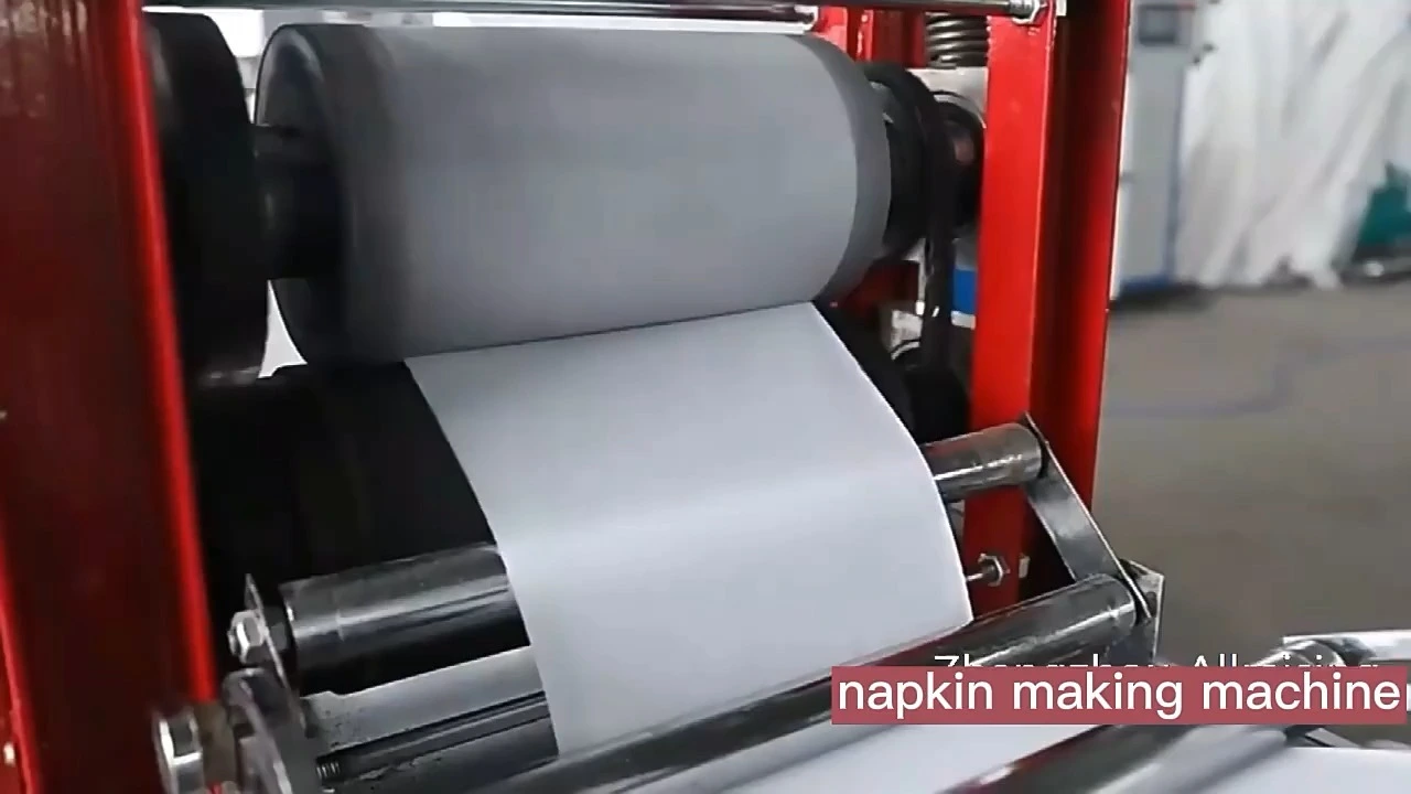 Automatic Napkins Paper Embossing Press Folding Cutting Printing Packing Production Line Tissue Papers Napkin Maker Machine 1