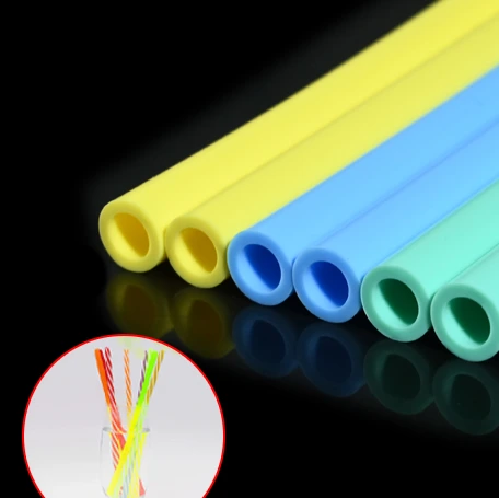 Coloree la bebida flexible de la taza del agua de la manguera del silicón del tubo del silicón de la categoría alimenticia de la paja del silicón que bebe especial1 1
