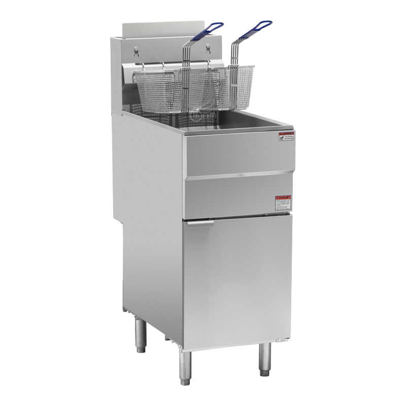 Gas 4 Tube Burner Deep Fryer For Commercial Kitchen-Robershaw Control System,120000BTU (GF120) 1