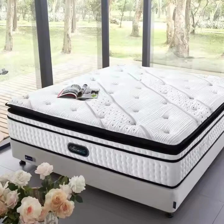 Ndoto tamu asili ya kumbukumbu ya mpira povu mfukoni king size spring bed godoro IN-S056 1