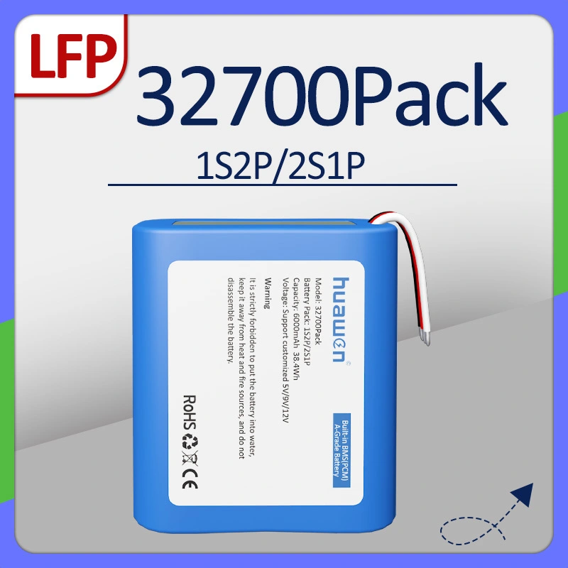 Custom 1S2P/2S1P IFR32700 LiFePO4 Battery Pack With BMS Solution Manufacturer 1