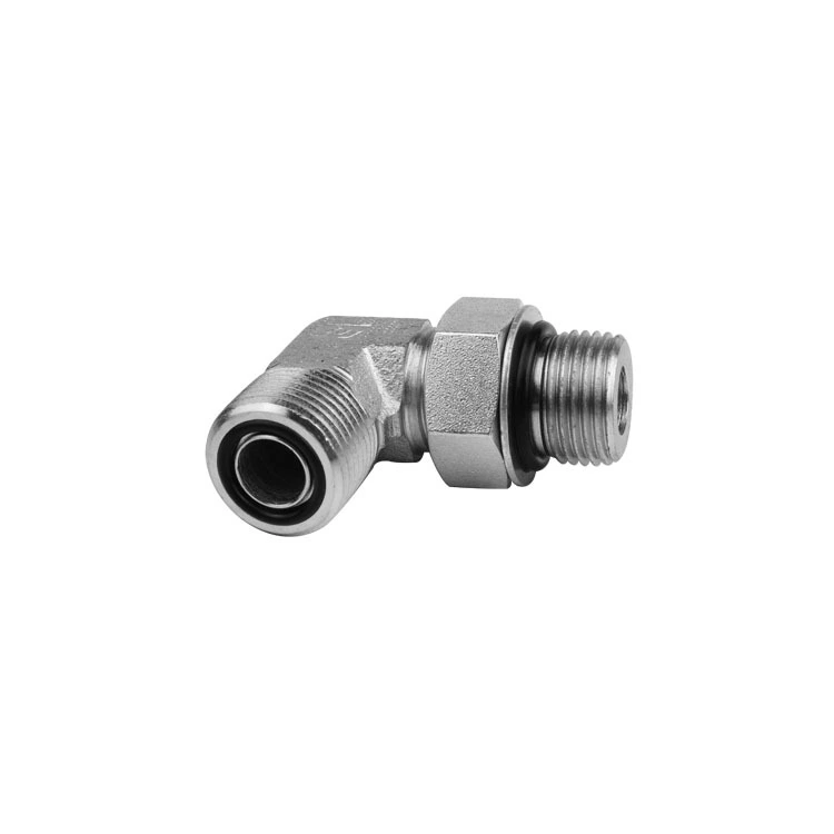 Raccord hydraulique en acier au carbone ORFS mâle à ORB mâle 90 degrés FS6801 1