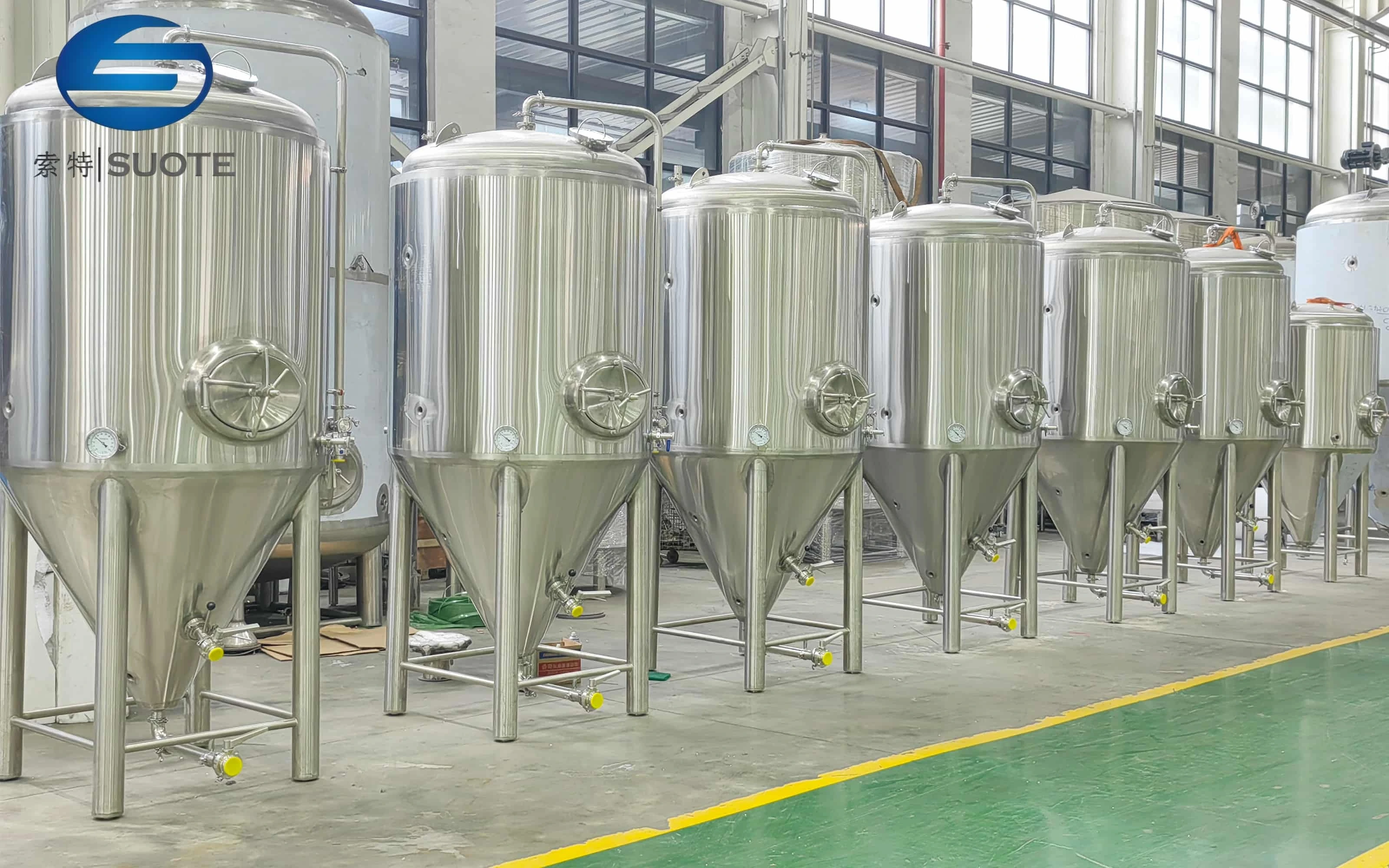 Equipo automático de línea de producción de cerveza de 100L ~ 5T 1