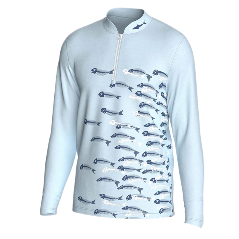 Polo de pesca de alto rendimiento para hombre: absorbe la humedad & Protección UPF 1