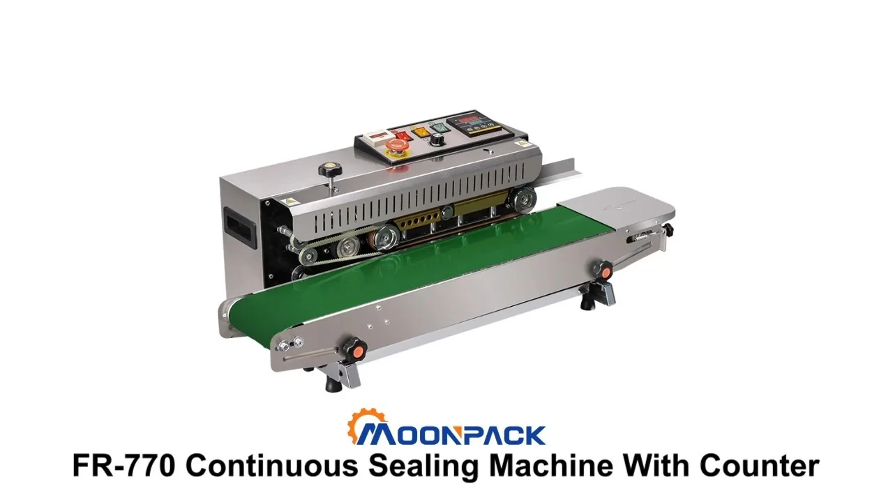 FR-770 automatic hot bag continuous sealing machine with counter 1
