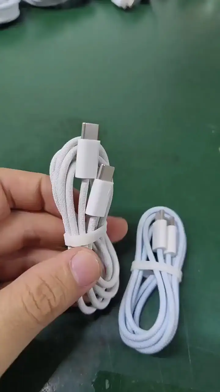 60W PD Fast Charging Colorful Braided Dual Type-C USB Cable, Compatible with iPhone 16 1