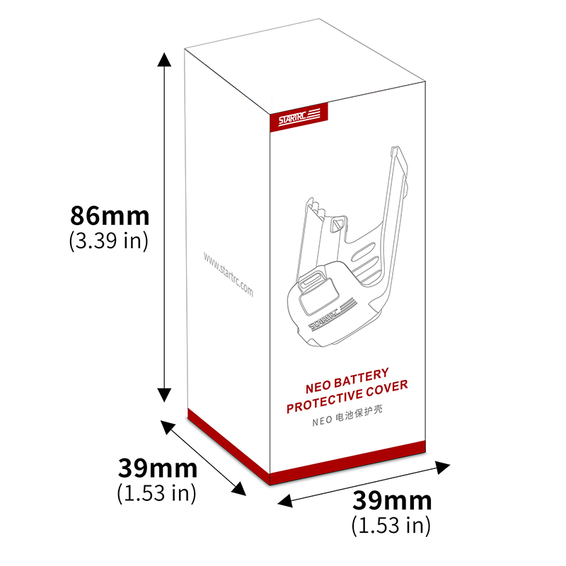 Cubierta protectora de batería STARTRC Factory para DJI Neo (naranja) 8