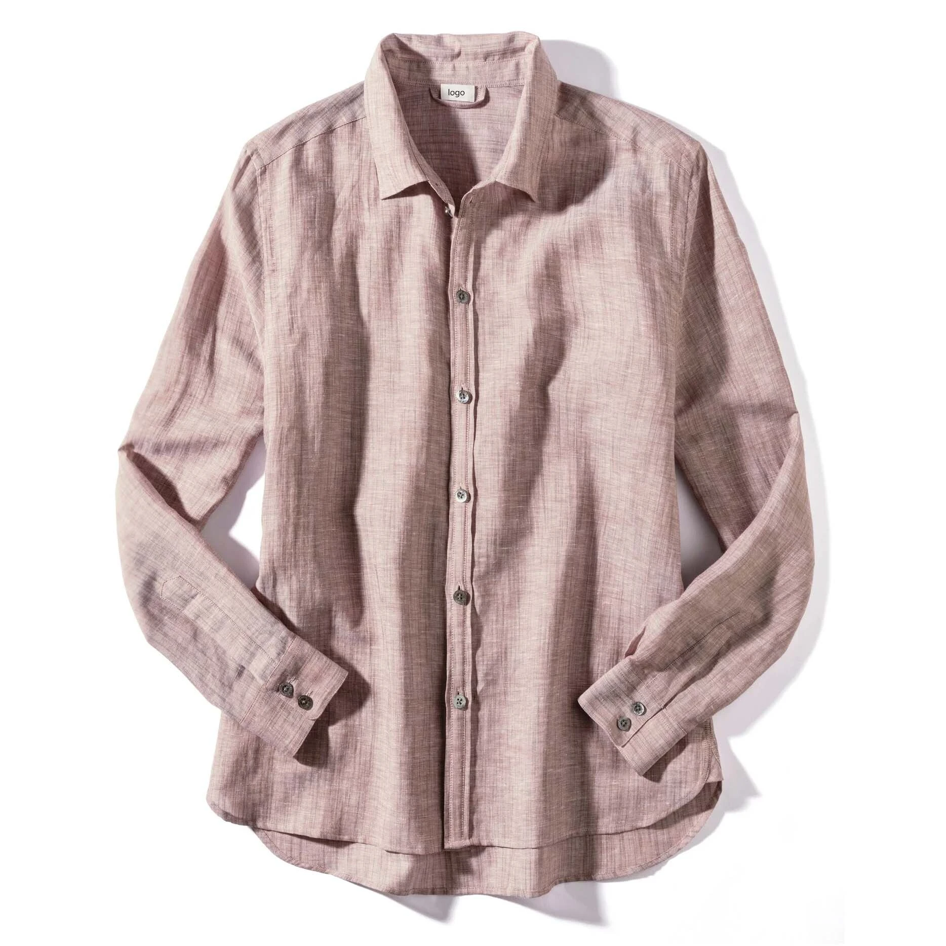 Linen Shirts Men's Casual Dress Shirt - Classic and Comfortable Style 1