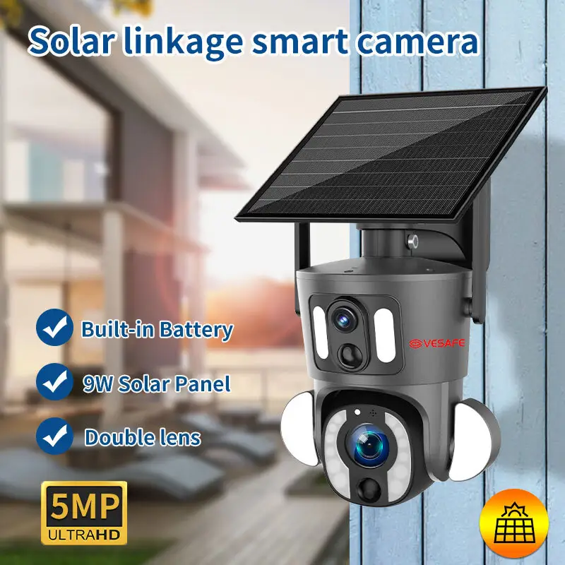 Solar Camera Cctv - for Supermarket - VESAFE 3